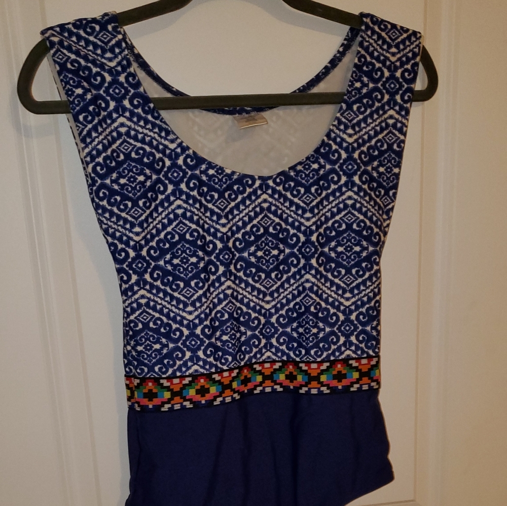 One piece body glove swim suit